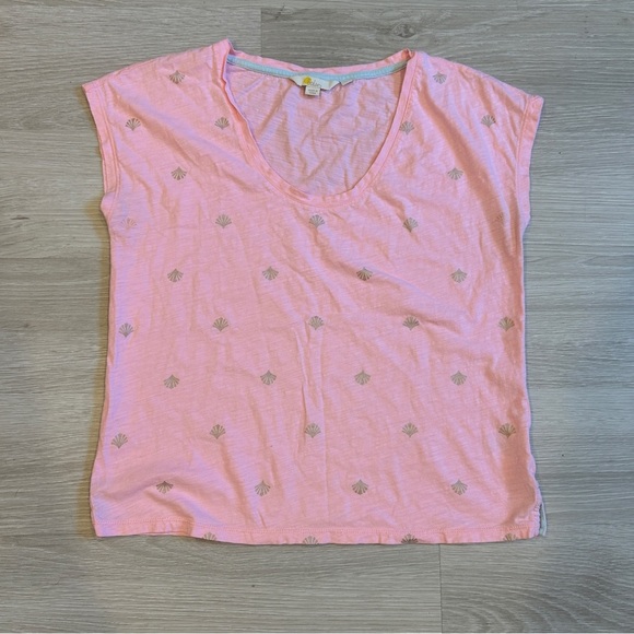 Boden Women’s Pink Relaxed Fit Cotton Tee - Small - Picture 1 of 6